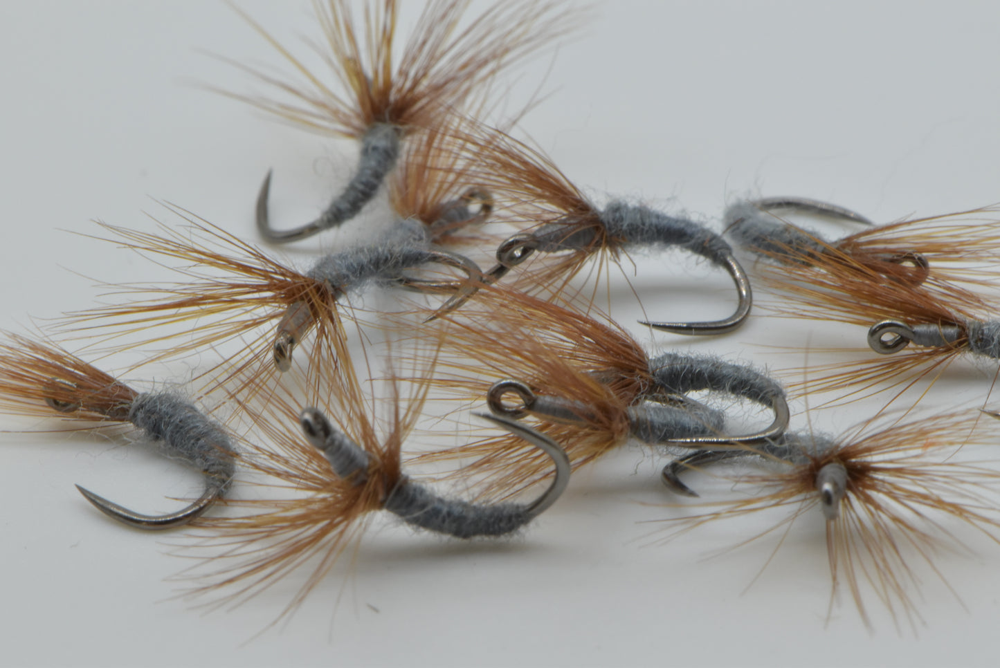 6 Grey Shinpuru Kebari Tenkara Flies