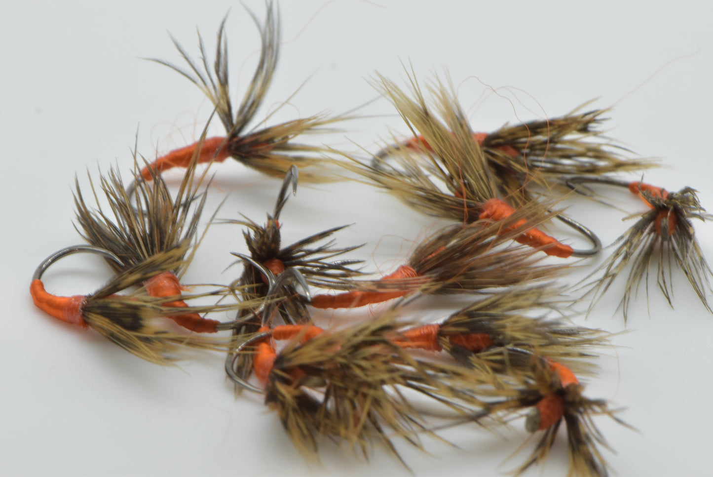 6 Orange Shinpuru Kebari Tenkara Flies